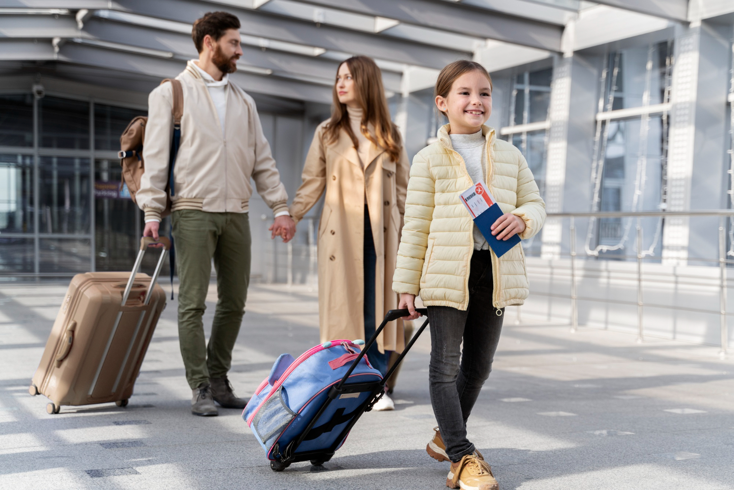 Air travel experience with family