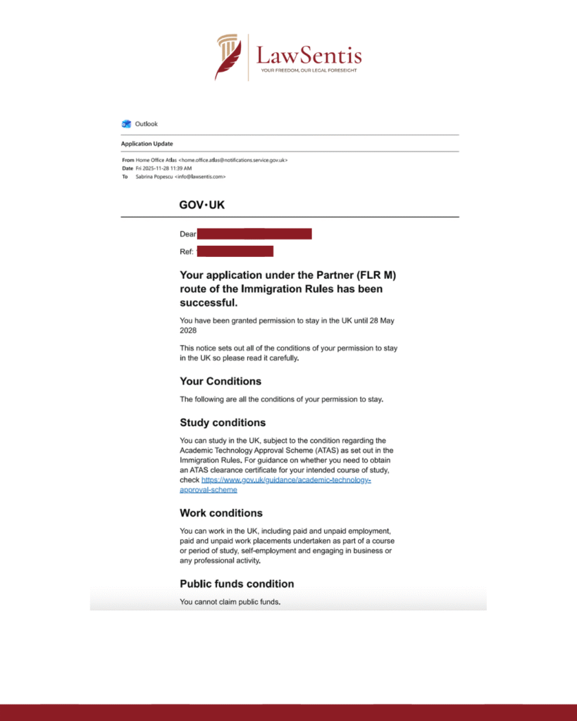Unmarried Partner Visa Case Study | Uk Visa Success story