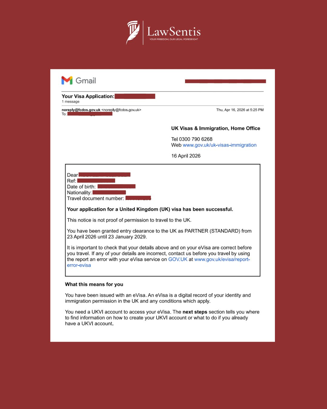 case approval letter